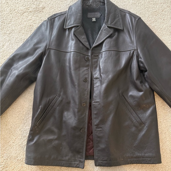 J. Crew Dark Brown/Black Leather Jacket